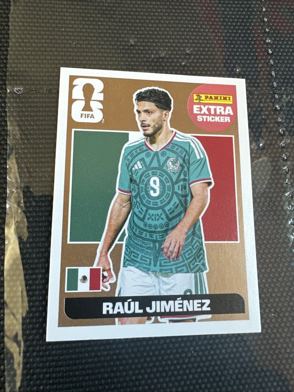 Raul Jimenez Panini World Cup 2026 Sticker Extra Bronze